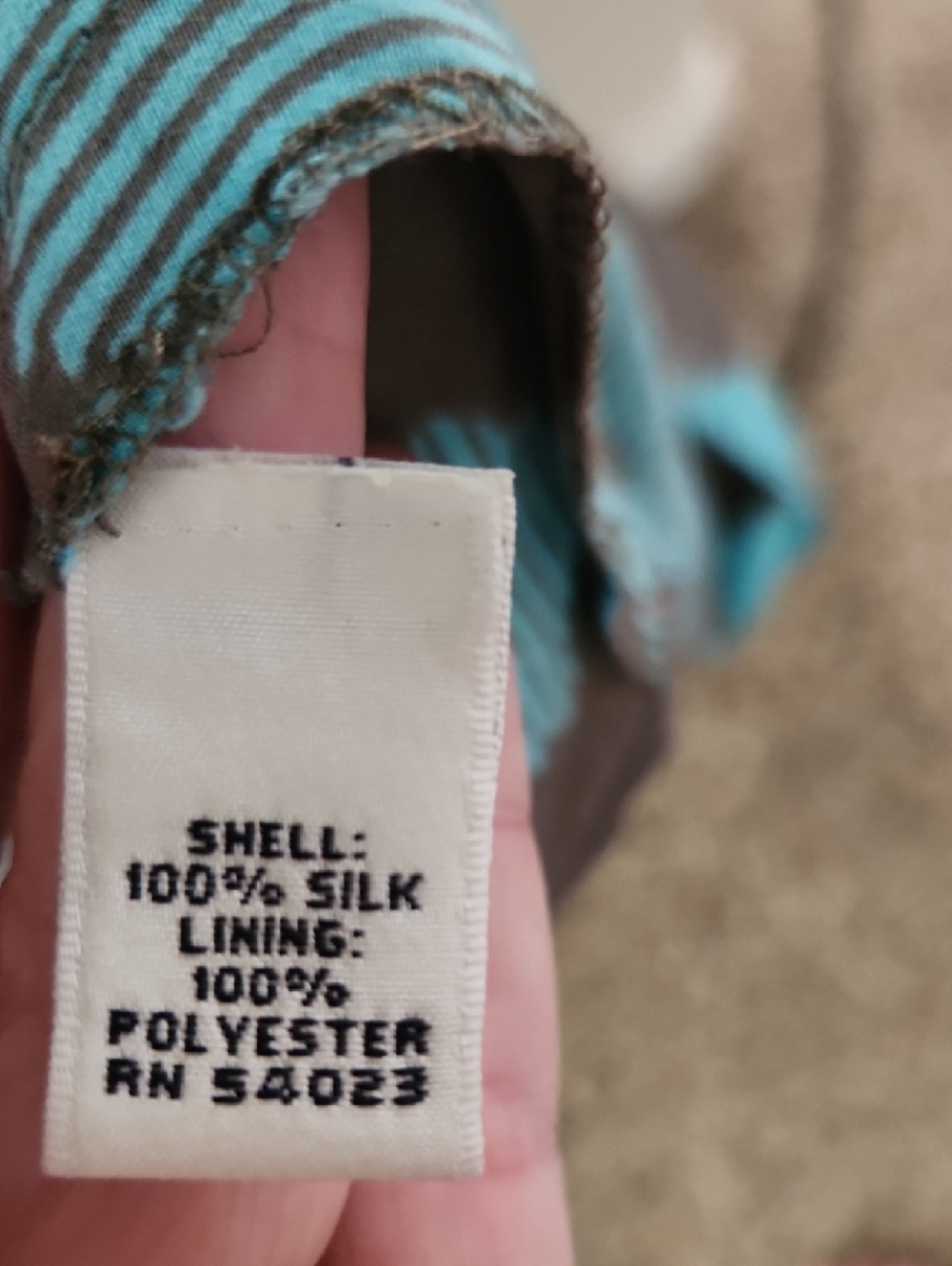 Banana Republic Teal and Brown Silk Printed V-Neck Maxi Dress, Size 10 - Picture 3 of 10